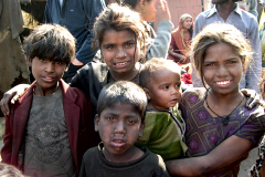 Group-of-rag-picking-slum-children