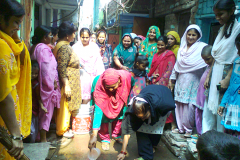 Sanitation-drive-by-members-of-Womens-group-at-Seelampur