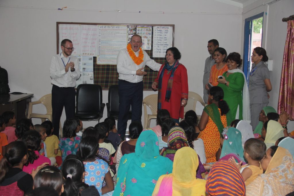 Interaction with the community members at Kanak Durga slum colony