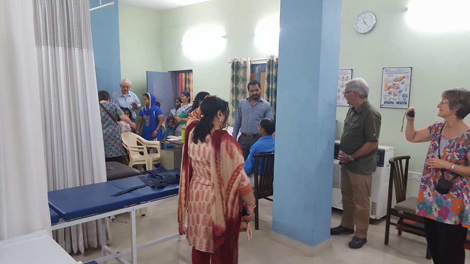The team at Asha Physiotherapy center in Ekta Vihar slum colony.