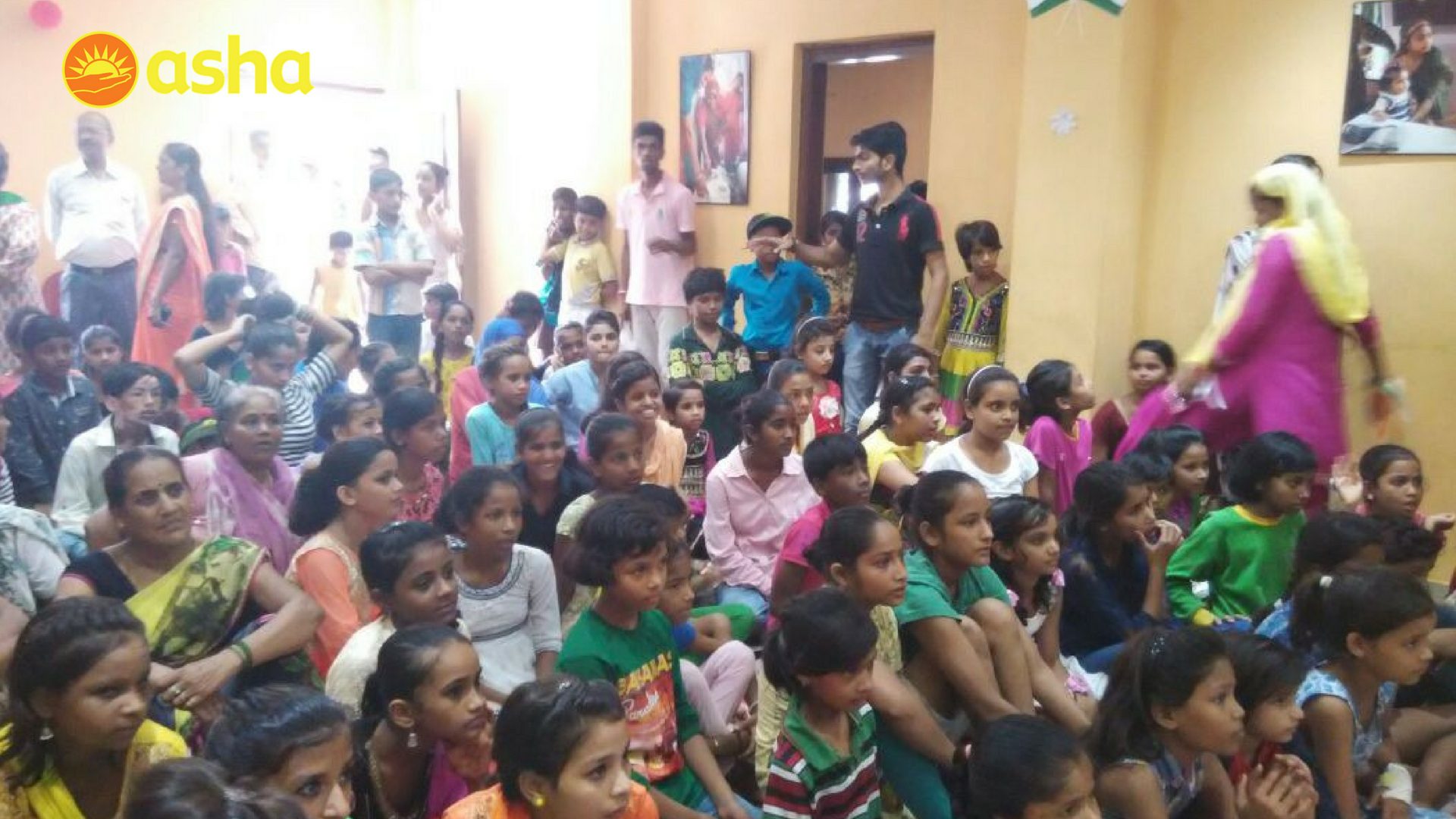 Huge gathering at Dr. Ambedkar Slum Colony for the celebration.