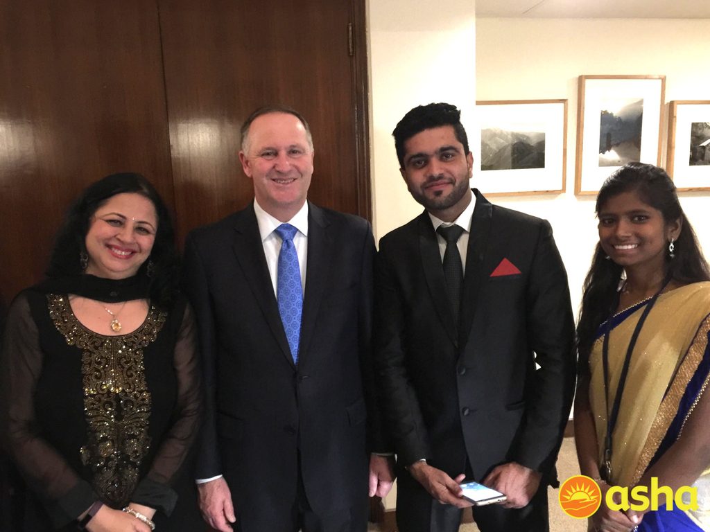 Dr. Kiran meets with the New Zealand Prime Minister Rt Hon. John Key