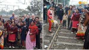 The Reservoir team on a slum visit at Asha's Mayapuri slum community