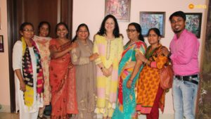 Dr Kiran celebrates her birthday with the community