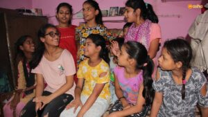 Avantika on a community visit