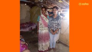 Sunaina with her mother