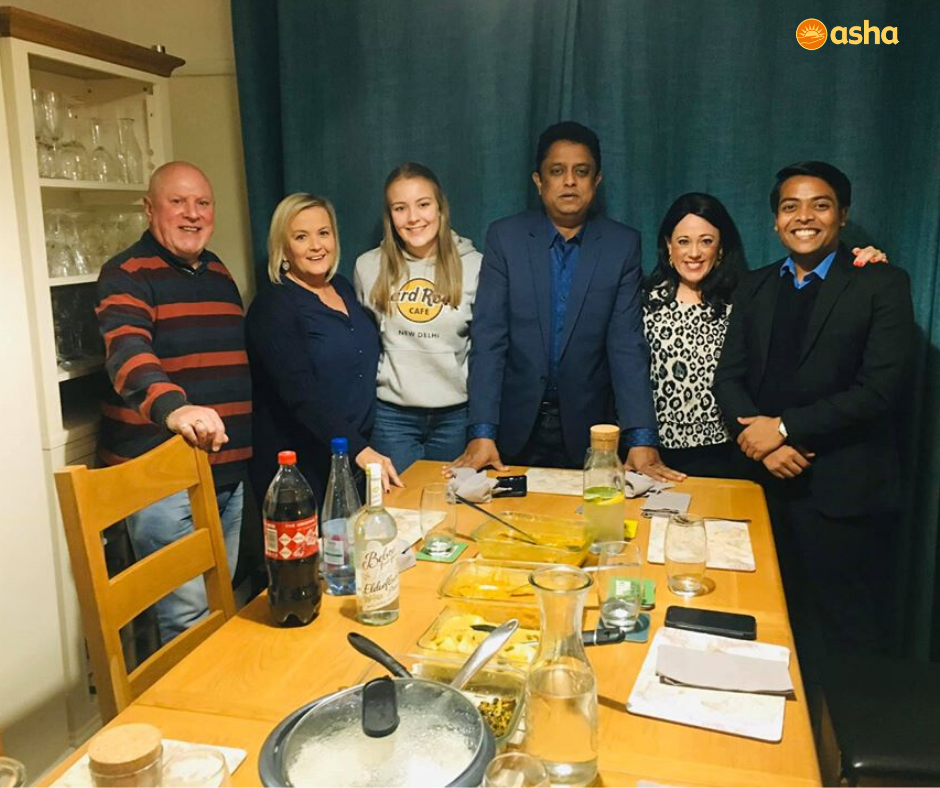 Mr Martin and Tushar met supporters and Friends of Asha in the UK