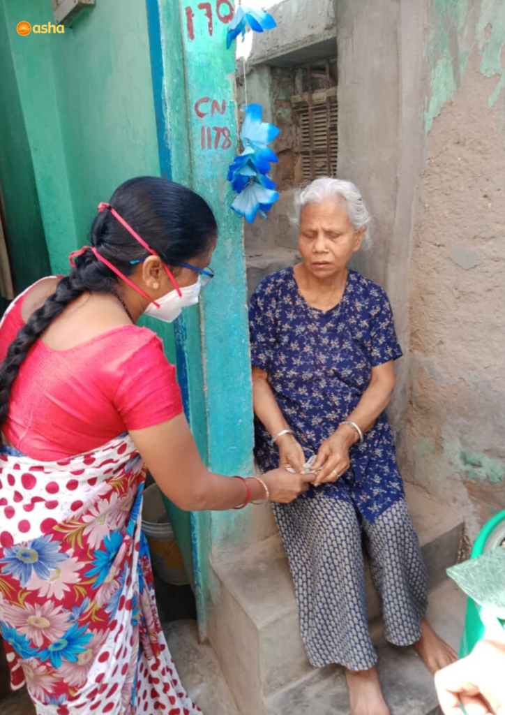 Asha provides relief and funds to slum communities