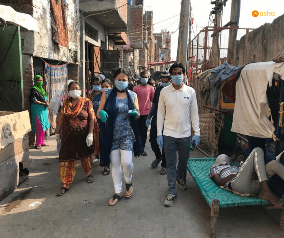 Asha COVID-19 Emergency Response: Dr Kiran meets families in Seelampur slum community