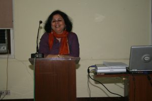 Dr. Martin addressing the students during the session 