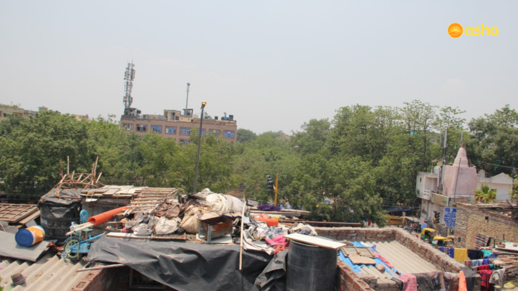 Overview of Kalkaji slum community