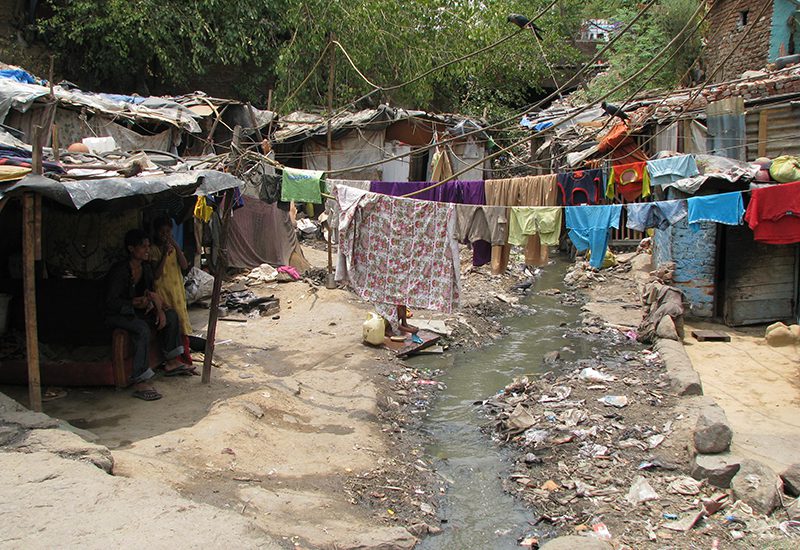 About 65 million people live in India’s slums
