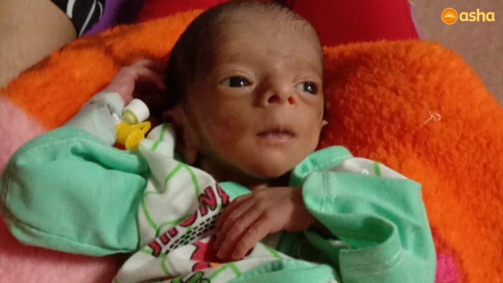 Seema delivered a baby boy with Asha’s timely Medical Care.